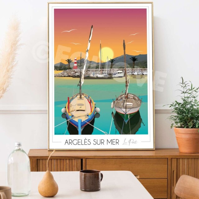 Foliove - Affiche Argelès sur Mer Port