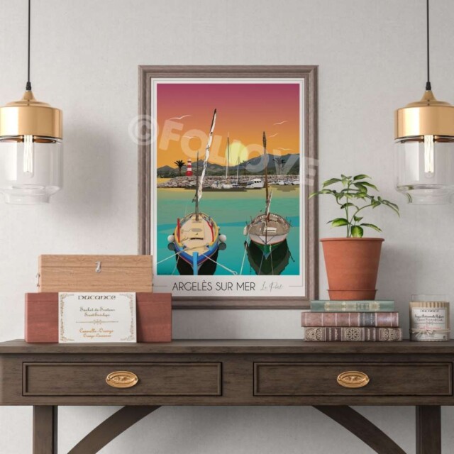 Foliove - Affiche Argelès sur Mer Port