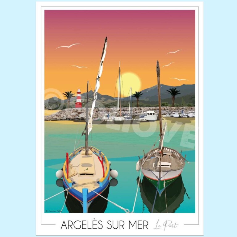 Foliove - Affiche Argelès sur Mer Port