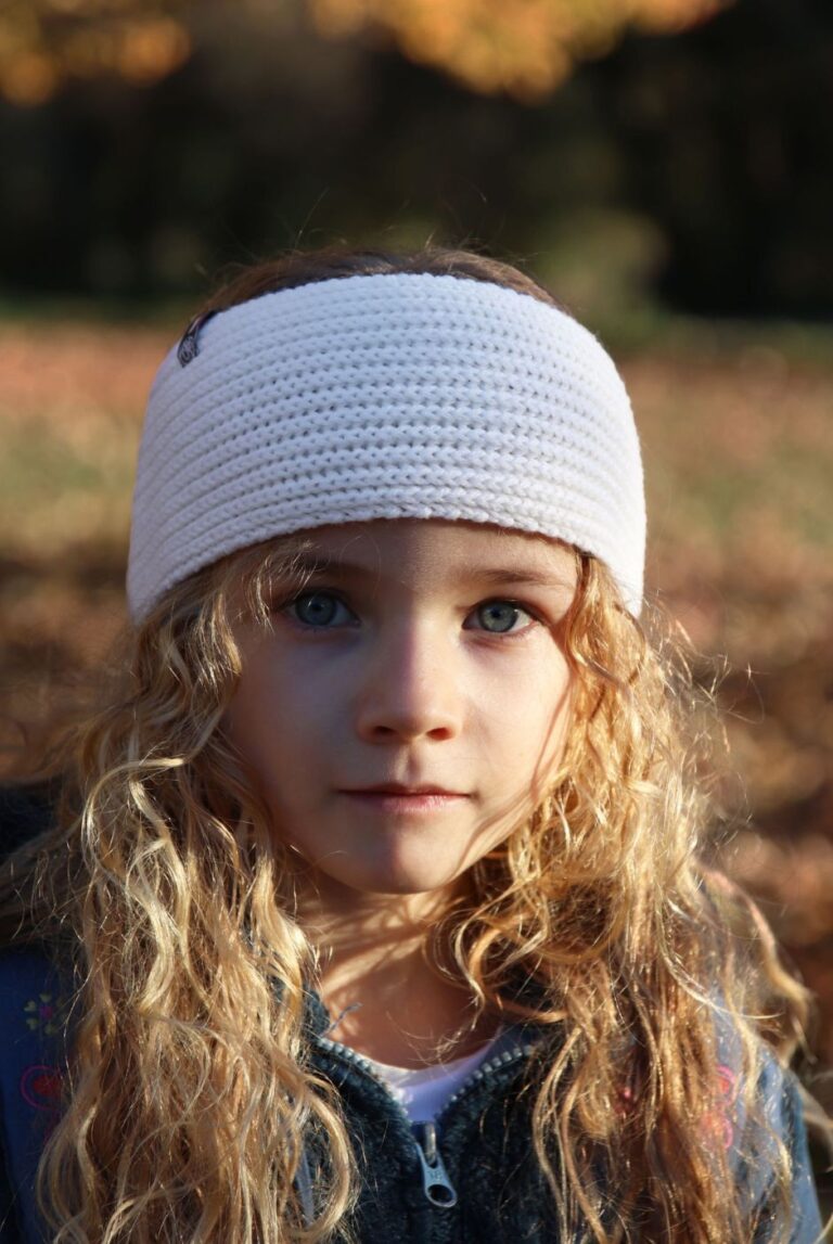 Maison Bonnefoy - Bandeau simple Perinne enfant Ecru