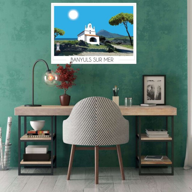 Foliove - Affiche Banyuls sur Mer Salette