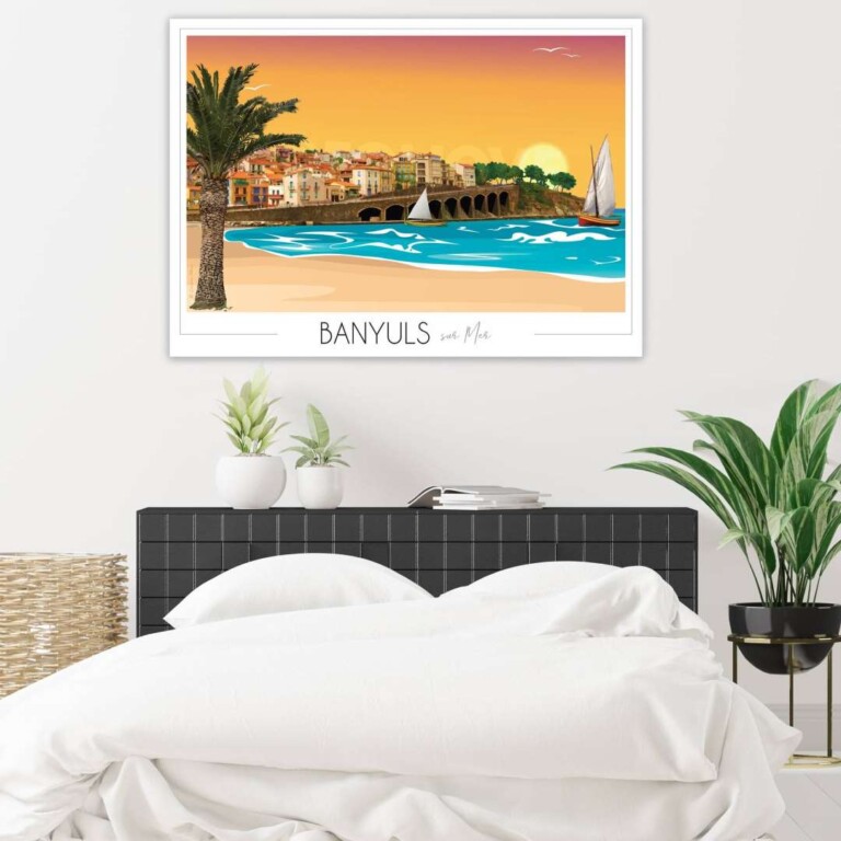 Foliove - Affiche Banyuls sur Mer arcades
