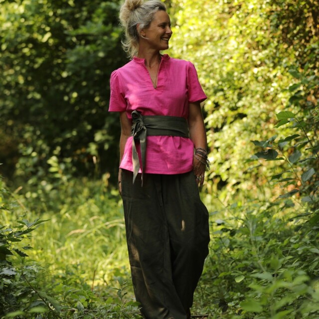 Quintessence - Blouse Ernestine lin fushia