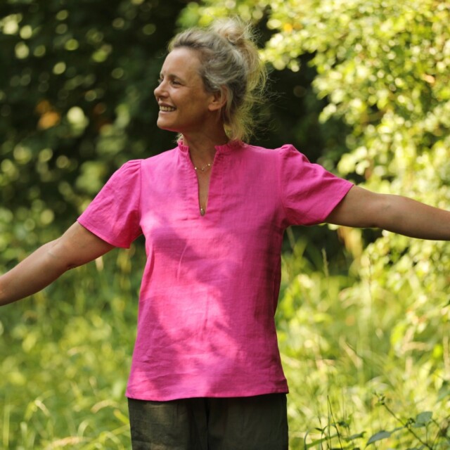 Quintessence - Blouse Ernestine lin fushia