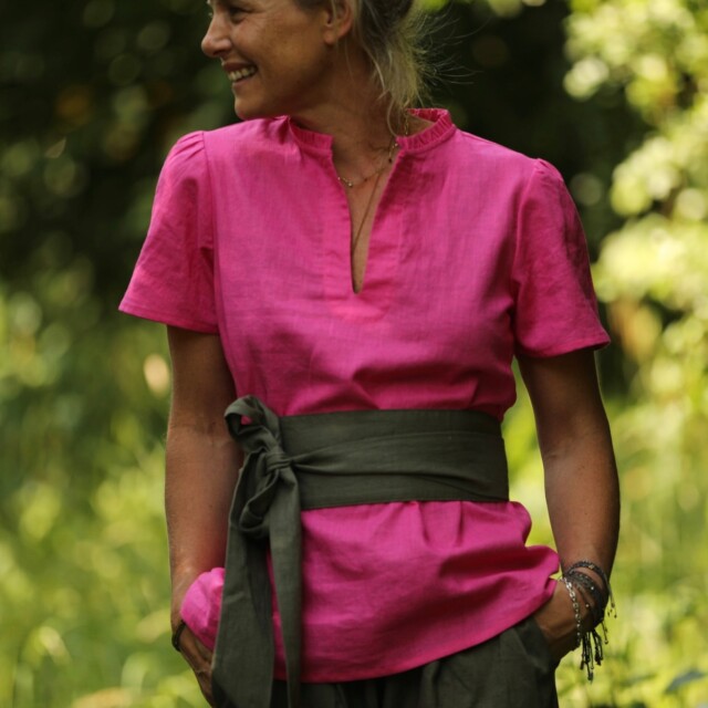 Quintessence - Blouse Ernestine lin fushia