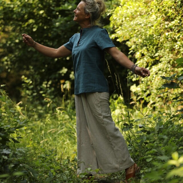 Quintessence - Blouse Ernestine lin navy
