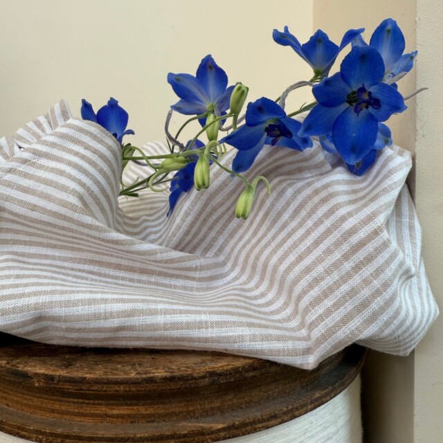 Quintessence - Blouse Ernestine lin/coton rayé ficelle