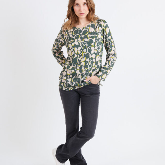 Maison Solfin - Blouse manches longues viscose Made in France| B.Solfin