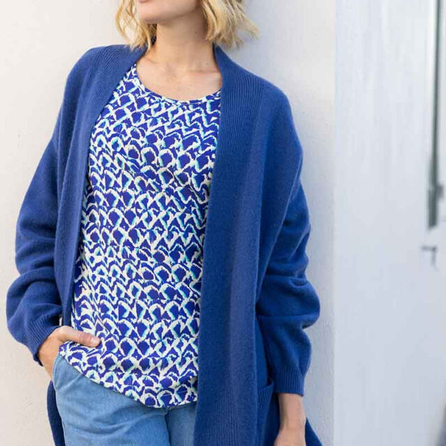 Maison Solfin - Blouse imprimée en viscose Made in France| B.Solfin