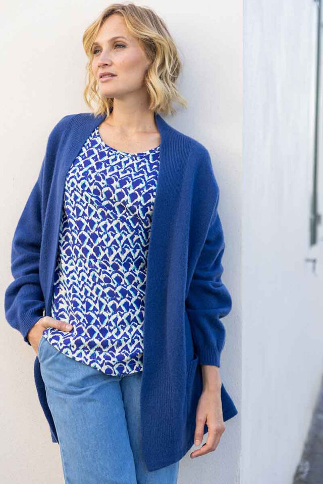 Maison Solfin - Blouse imprimée en viscose Made in France| B.Solfin