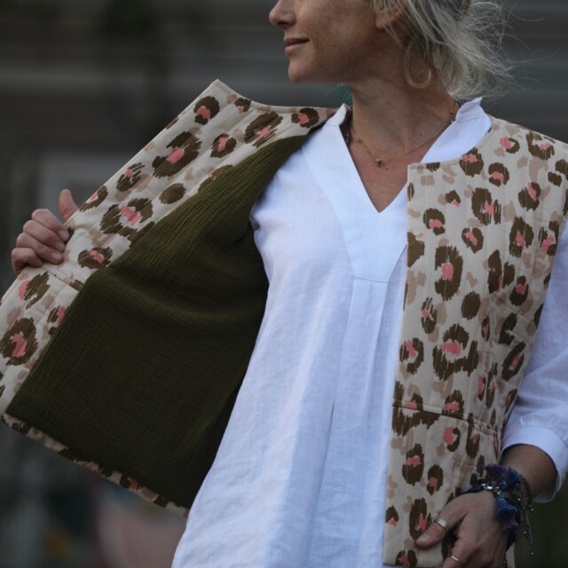 Quintessence - Blouse Isabeau - lin blanc cassé