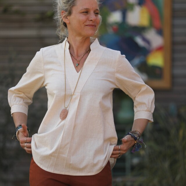 Quintessence - Blouse Isabeau - lin naturel