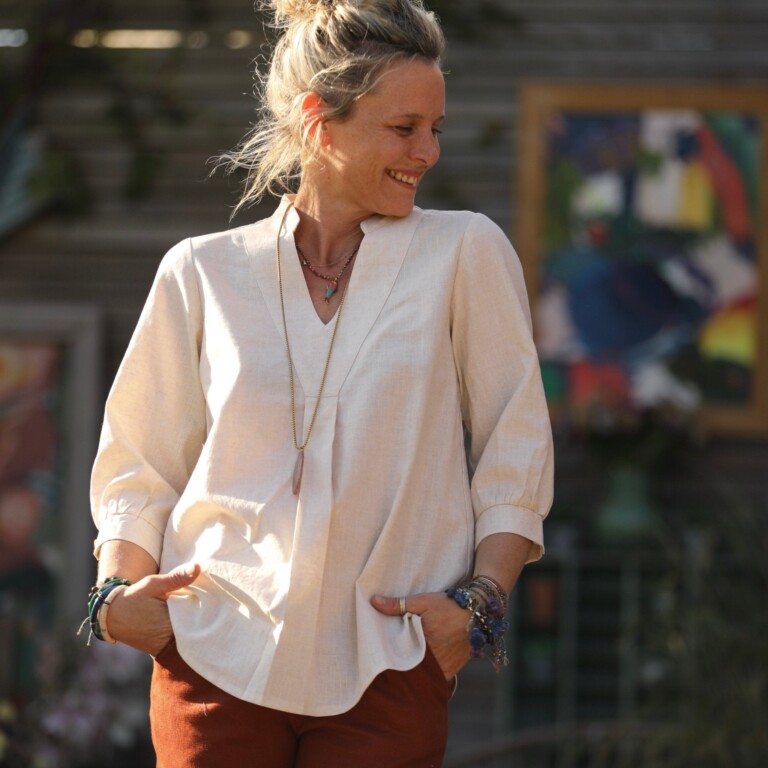 Quintessence - Blouse Isabeau - lin naturel