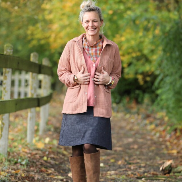 Quintessence - Blouse Janelle – tartan automnal en coton