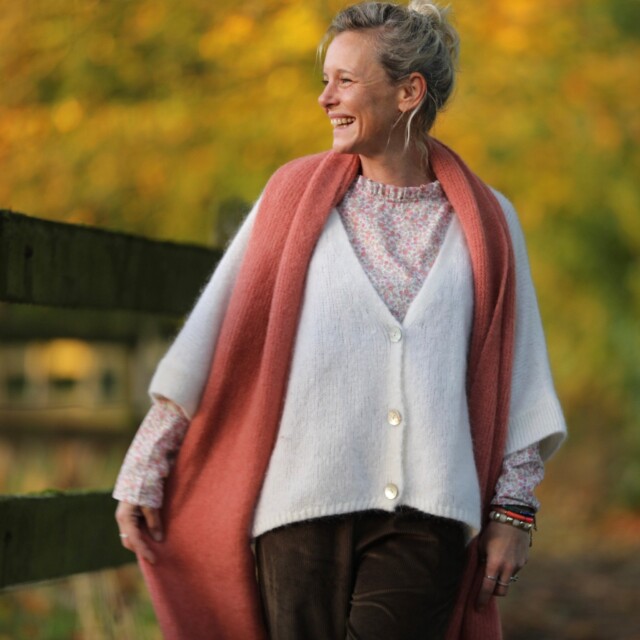 Quintessence - Blouse Janelle - voile de coton fleuri rose tendre