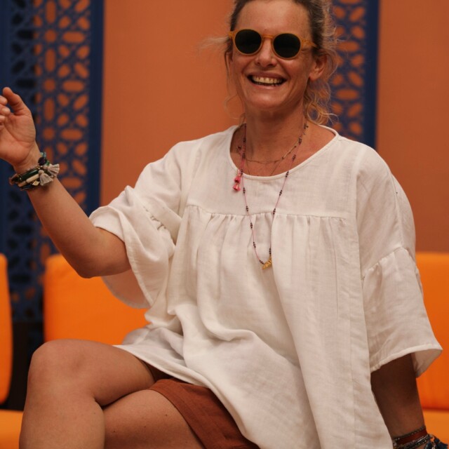 Quintessence - Blouse Léopoldine - Gaze légère à double structure blanche