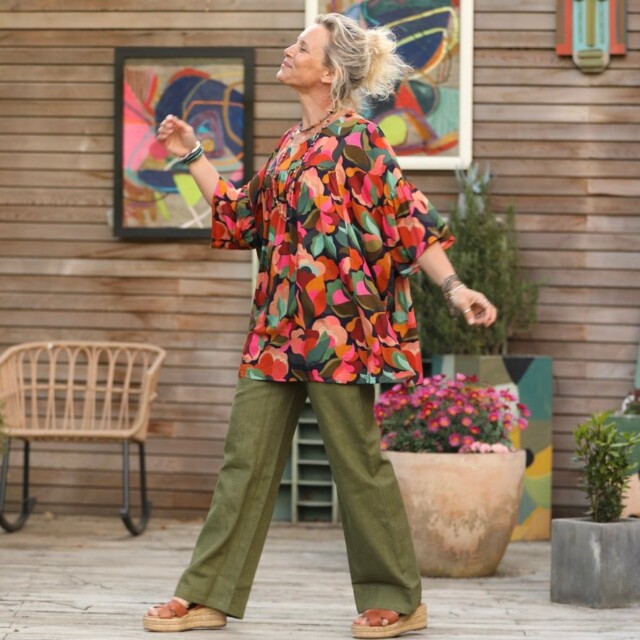 Quintessence - Blouse Léopoldine - viscose Enchantement