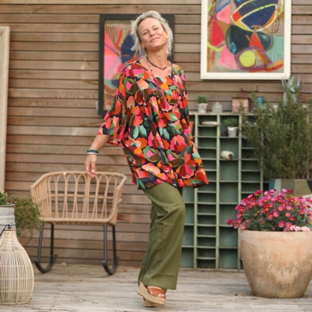 Quintessence - Blouse Léopoldine - viscose Enchantement