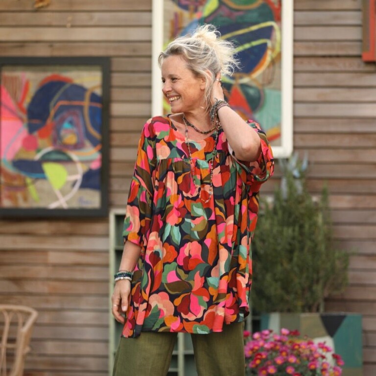 Quintessence - Blouse Léopoldine - viscose Enchantement