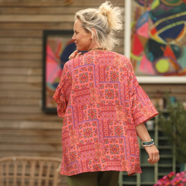 Quintessence - Blouse Léopoldine -  viscose géométrique pep's