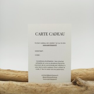 SAINT LAZARE - CARTE CADEAU (montant à définir)