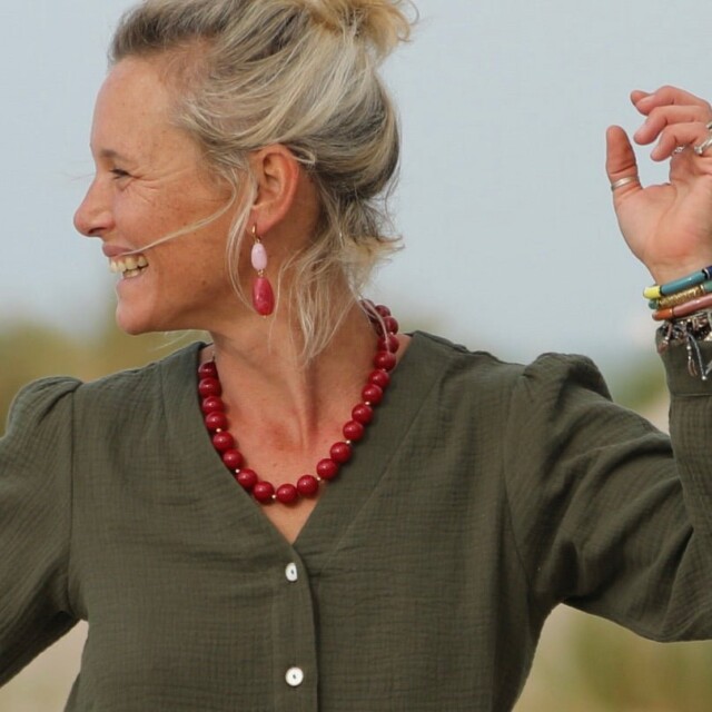 Quintessence - Boucles d’oreilles Abysse – Grenat