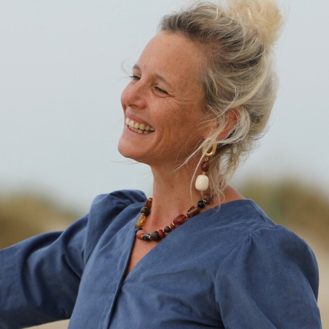 Quintessence - Boucles d’oreilles Énigme – Ivoire & Ambré