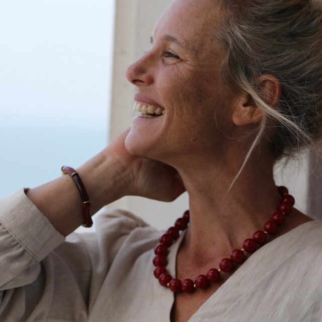 Quintessence - Bracelet Halo – Grenade & Doré