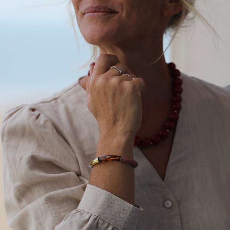 Quintessence - Bracelet Halo – Rose boisé