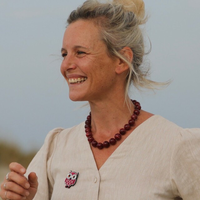 Quintessence - Broche Chouette brodée