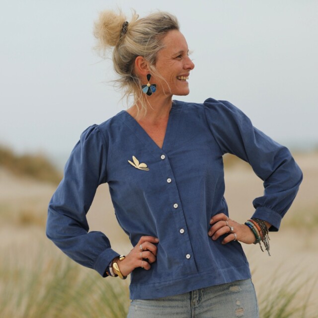 Quintessence - Broche Lysée – Dorée