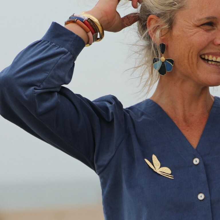 Quintessence - Broche Lysée – Dorée