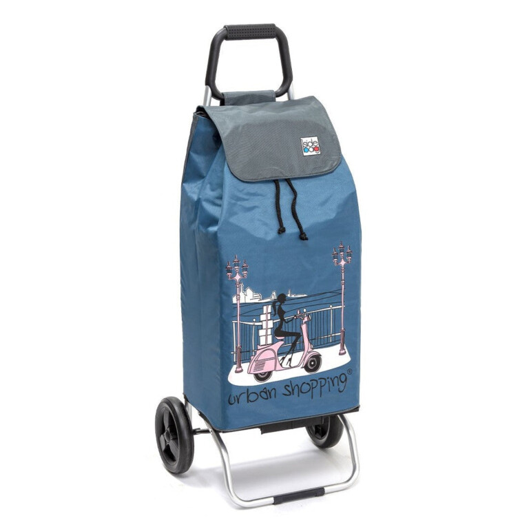 Mon Chariot de Courses - Chariot de courses pliable Buggy - Sac 55L imperméable - Bleu US