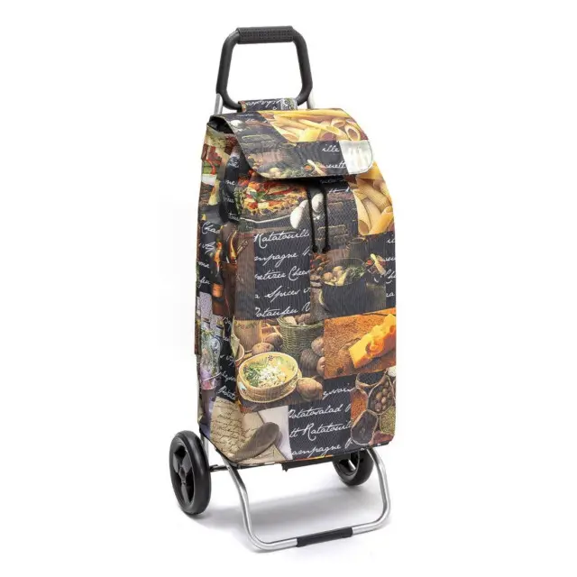 Mon Chariot de Courses - Chariot de courses pliable Buggy – Sac 55L imperméable – Food