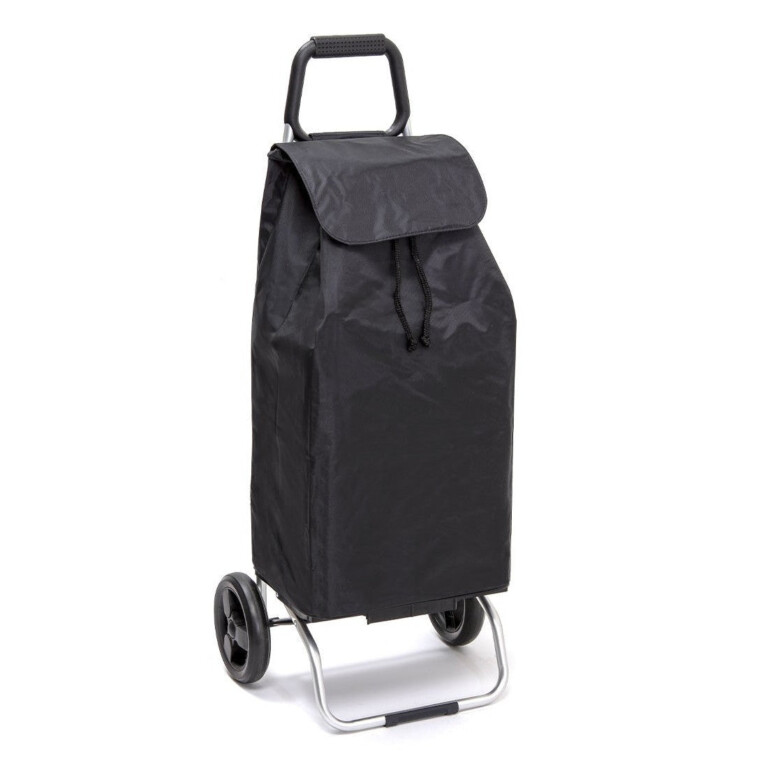 Mon Chariot de Courses - Chariot de courses pliable Buggy - Sac 55L imperméable - Noir