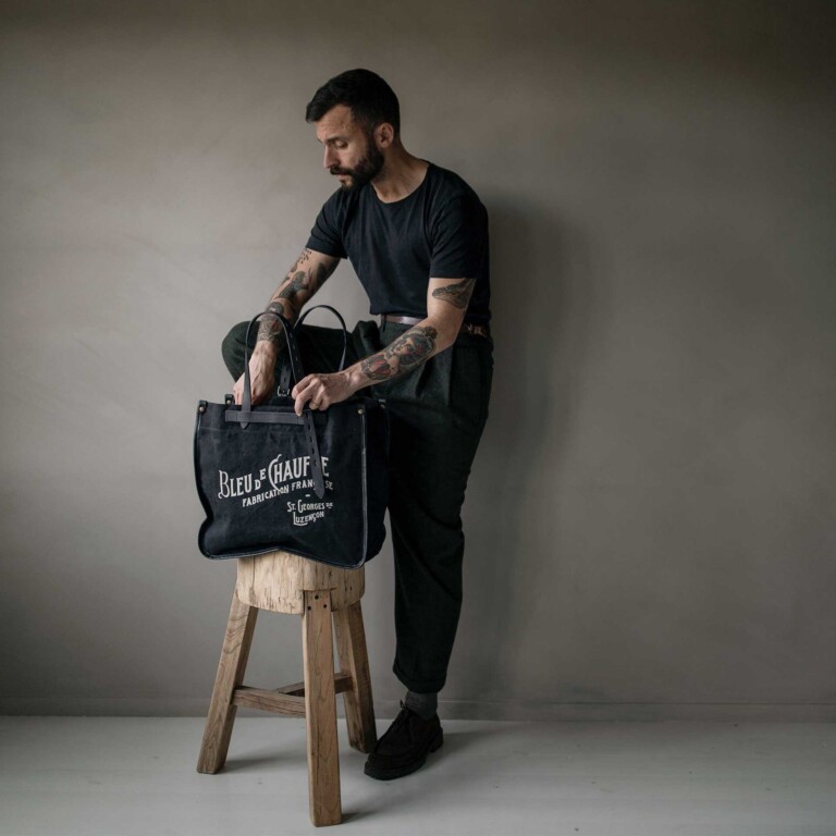 Bleu De Chauffe - Cabas Bazar - Noir BM