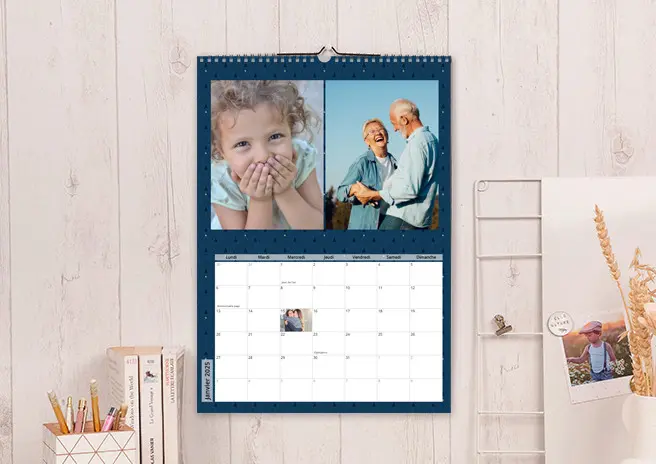 Photoweb - Calendrier Mural personnalise – format A3 portrait