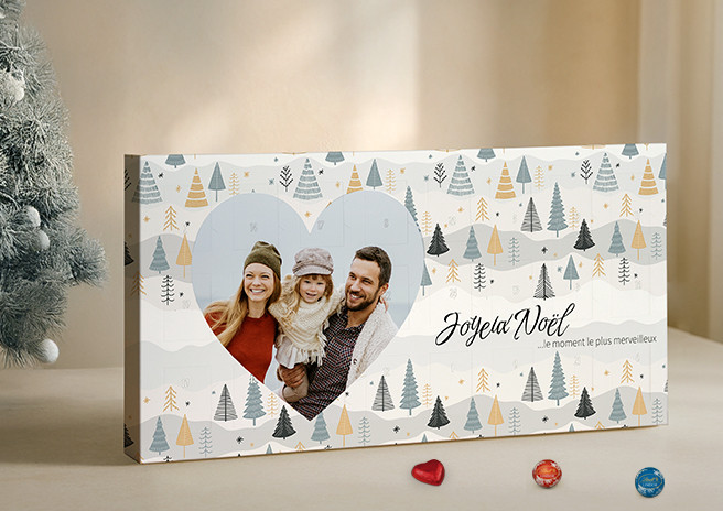 Photoweb - Calendrier de l’Avent personnalise avec Chocolats Lindt®