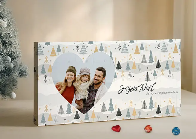 Photoweb - Calendrier de l’Avent personnalise avec Chocolats Lindt®