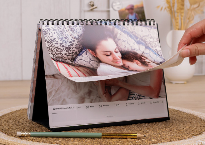 Photoweb - Calendrier de bureau hebdo personnalise
