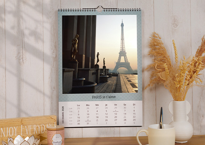 Photoweb - Calendrier mural personnalise – A3 portrait premium