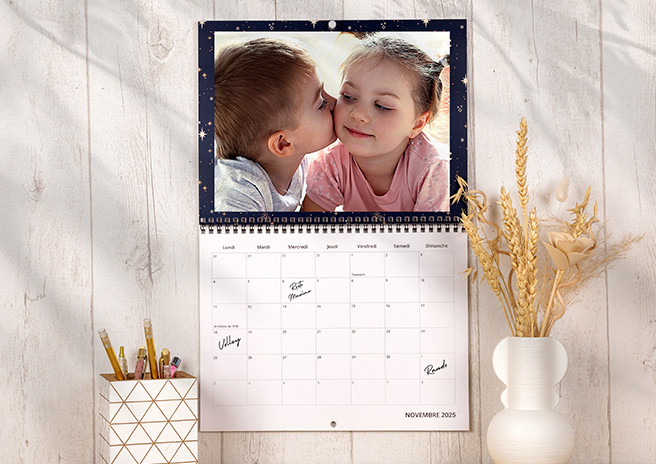 Photoweb - Calendrier mural A4 paysage double page