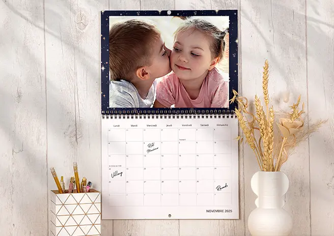 Photoweb - Calendrier mural A4 paysage double page
