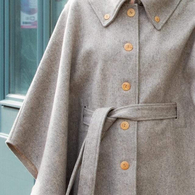 Ardelaine - Cape en feutre de laine fin de collection - Aurance