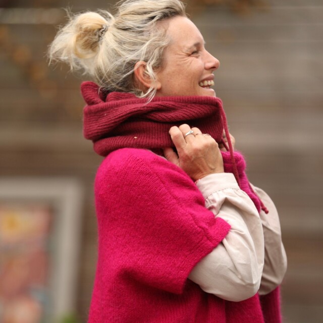 Quintessence - Cagoule Danaé - Cerise noire
