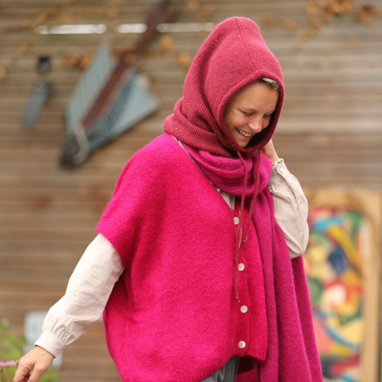 Quintessence - Cagoule Danaé - Cerise noire