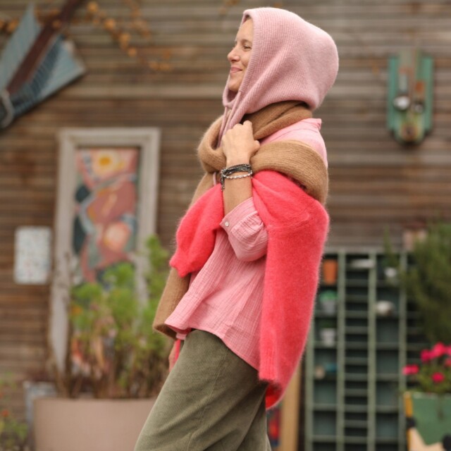 Quintessence - Cagoule Danaé - Rose boisé