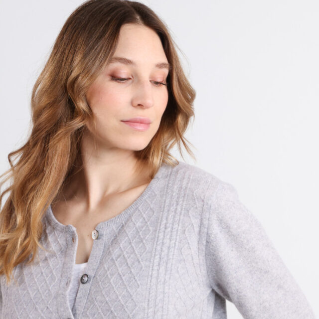 Maison Solfin - Cardigan en cachemire et laine Made in France| B.Solfin