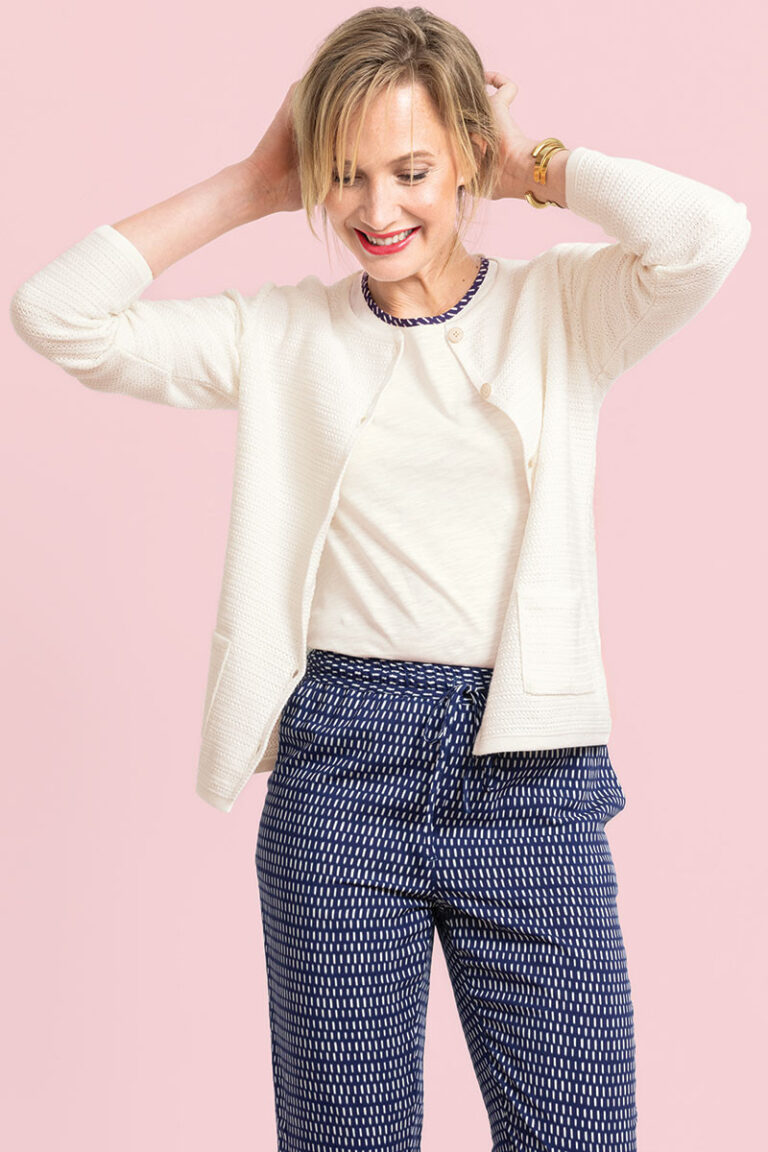 Maison Solfin - Cardigan en coton col rond Made in France| B.Solfin