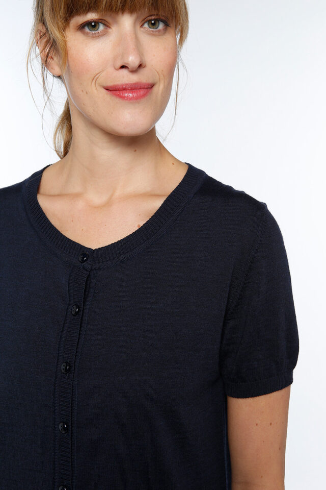 Maison Solfin - Cardigan femme manches courtes Made in France| B.Solfin